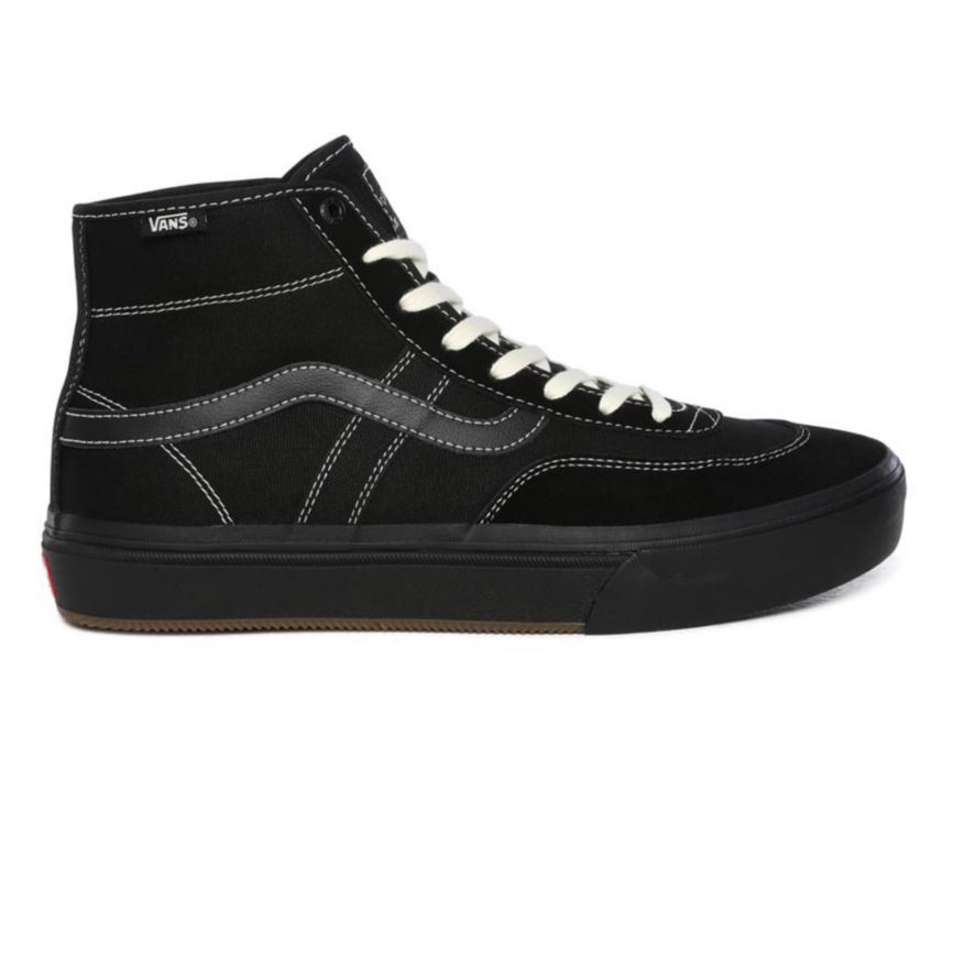 Women's Vans Crockett High Pro Skate Shoes India Online - Black [PJ9357684]